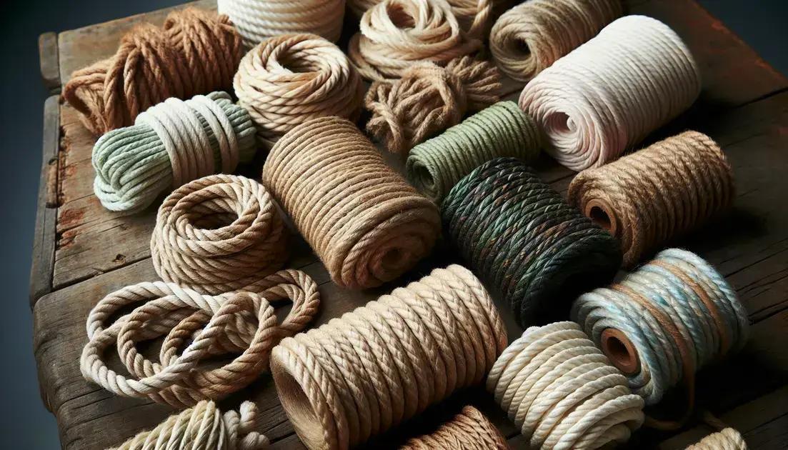 tipos de corda natural e suas vantagens