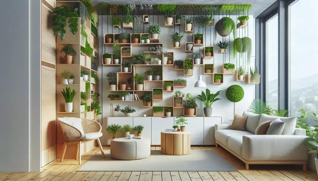 como otimizar o espaço com vasos sustentáveis