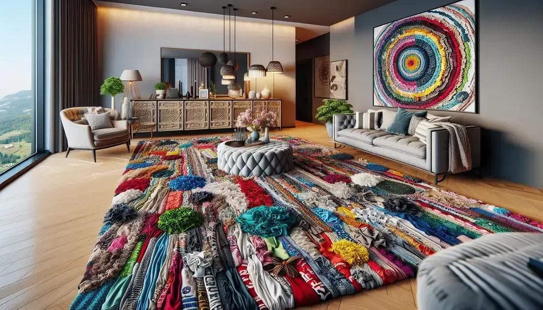 design e criatividade com material reciclado