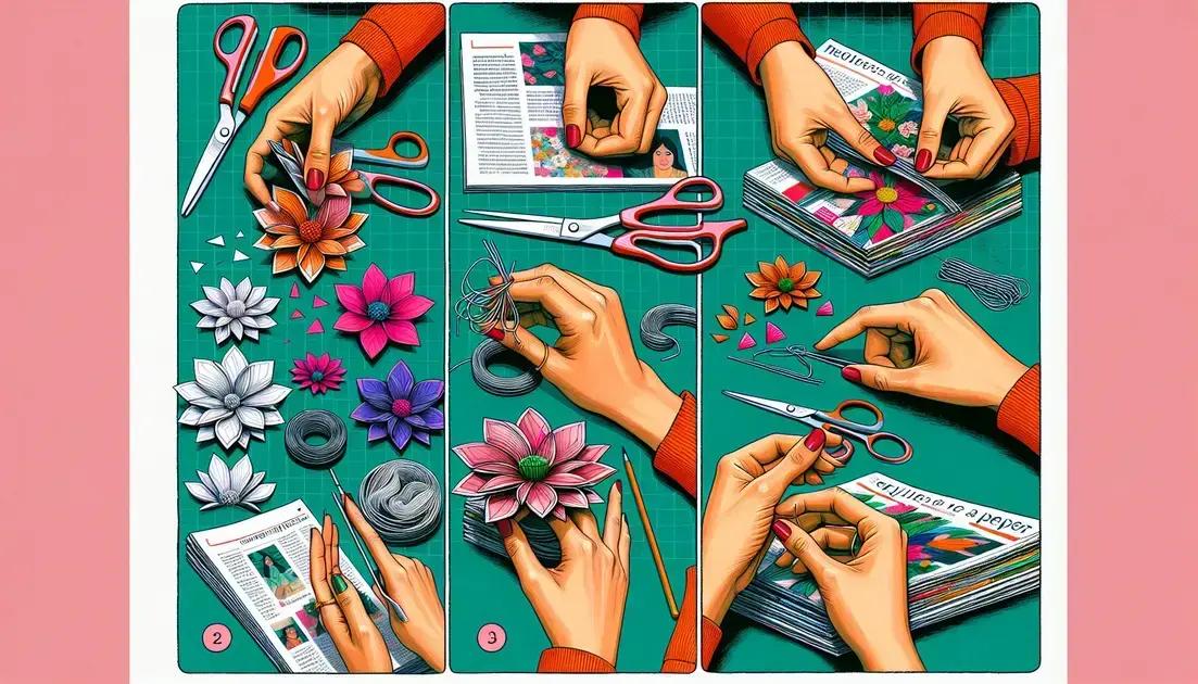 passo a passo: como fazer flores de papel