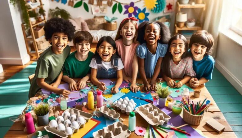 Aulas de artesanato ecológico para crianças: diversão e aprendizado