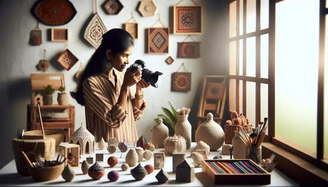 Dicas para fotografar peças de artesanato