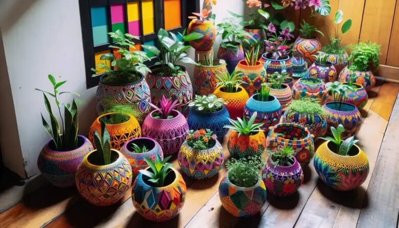 Vasos decorativos com garrafas PET recicladas: transforme sua decoração