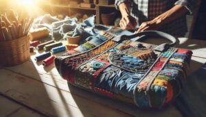 Bolsas artesanais com retalhos de jeans: estilo e sustentabilidade