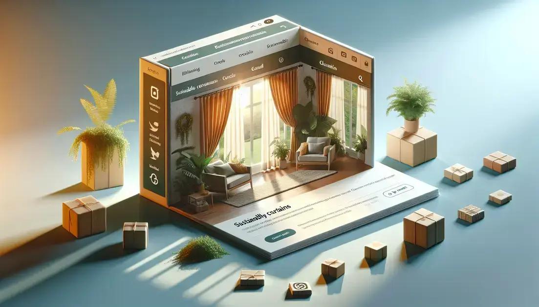 Como vender suas cortinas sustentáveis online