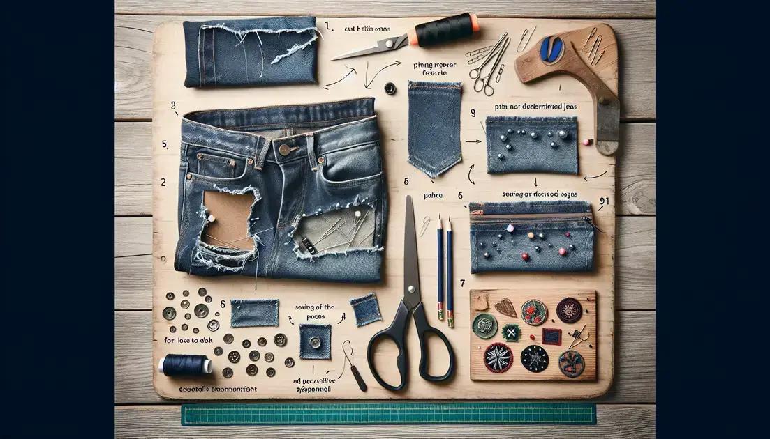Como fazer seu próprio estojo de jeans