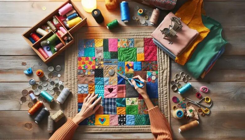 Patchwork sustentável com roupas recicladas antigas: renove seu estilo