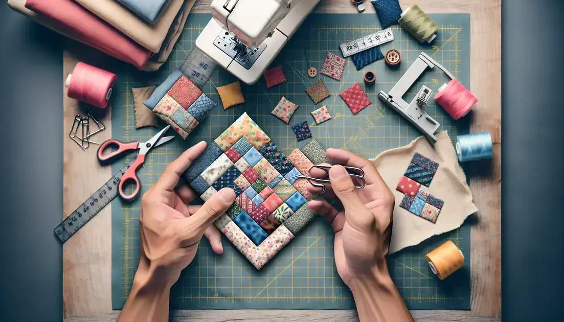 Técnicas básicas de patchwork para iniciantes