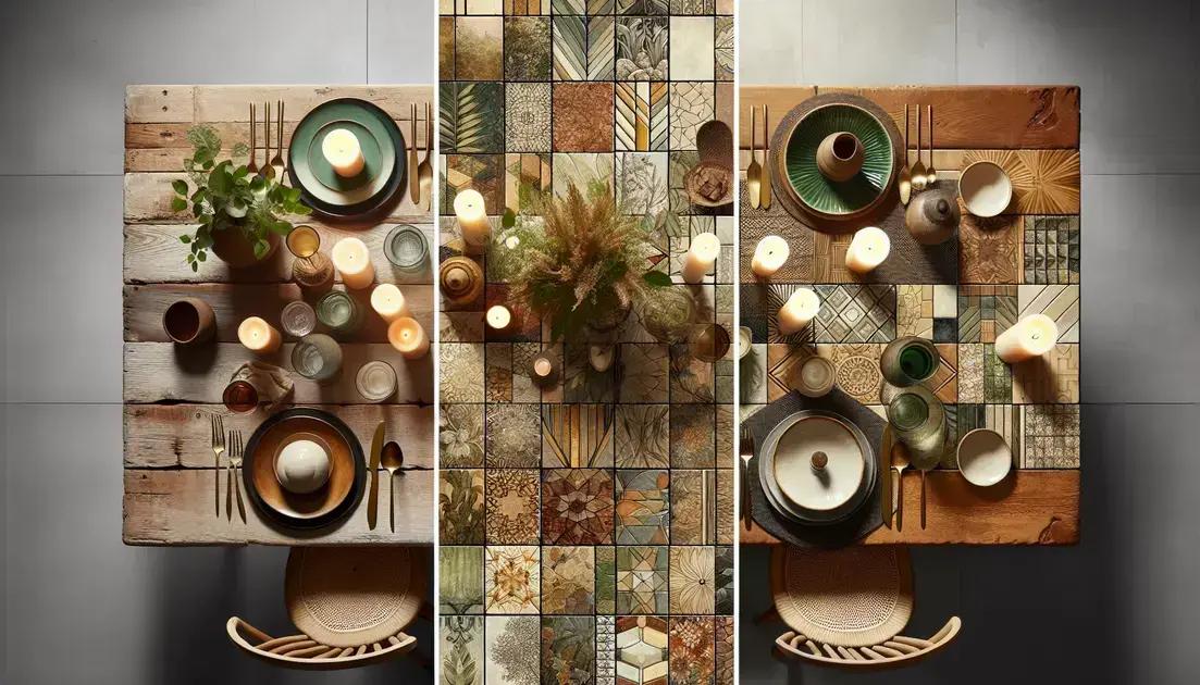 inspiração de decoração com sousplats