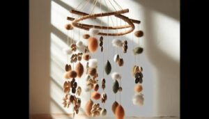 móbiles naturais com sementes e linha de algodão: inspire-se