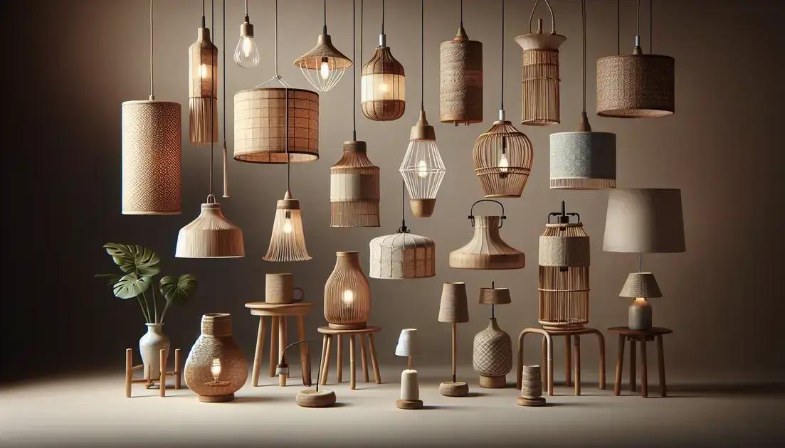 estilos de luminárias que você pode criar