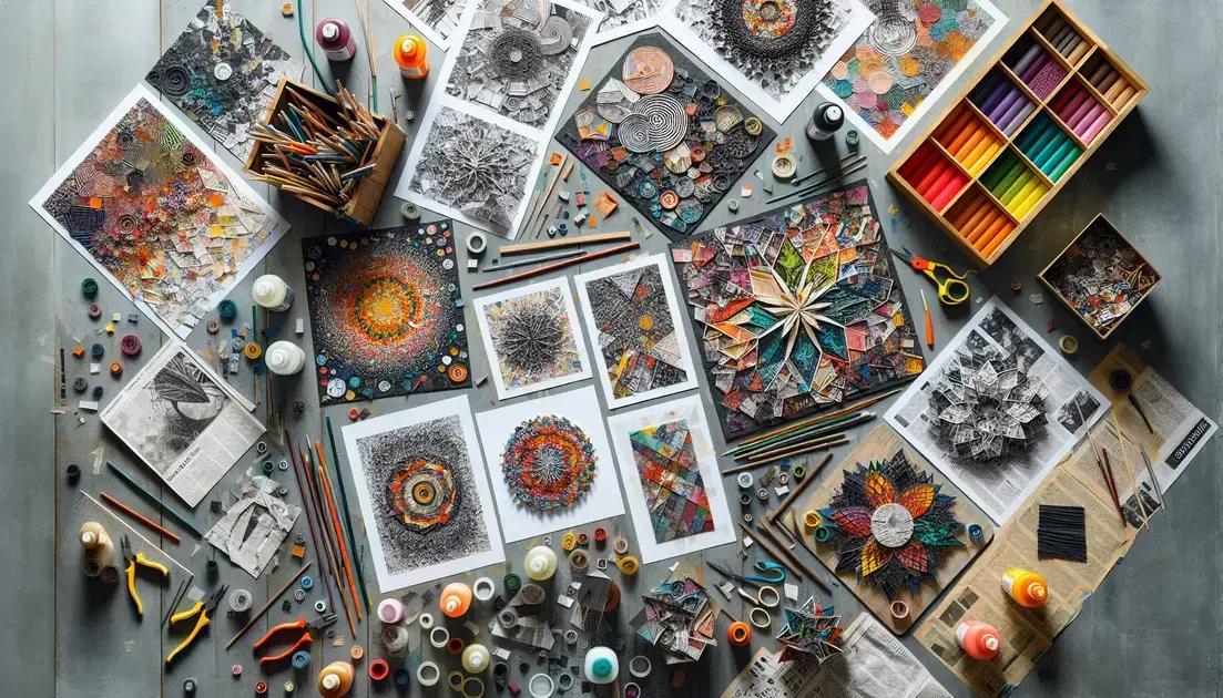 ideias criativas para designs únicos com jornais