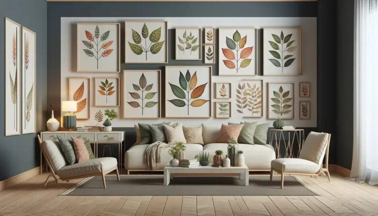 quadros com folhas naturais prensadas: transforme sua decoração